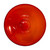 14" Red Crackle Birdbath- Short Stand II