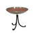 Red African Daisy Birdbath- Tripod Stand