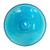 14" Teal Crackle Birdbath- Tripod Stand