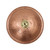 Hammered Solid Copper Birdbath- Over Rail Bracket