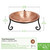 Hammered Solid Copper Birdbath- Short Stand