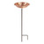 Hammered Solid Copper Birdbath- Stake