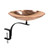 Polished Copper Birdbath- Rail Mount Bracket
