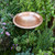 Hammered Solid Copper Birdbath- Stake