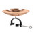 Polished Copper Birdbath- Over Rail Bracket
