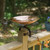Polished Copper Birdbath- Over Rail Bracket