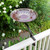 Red African Daisy Birdbath- Rail Mount Bracket