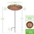 Red African Daisy Birdbath- Stake