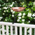 Hammered Solid Copper Birdbath- Rail Mount Bracket