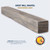 Grist Mill Weathered Grey 4' Mantel Shelf Kit