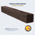 Tobacco Barn Roasted Chestnut 5' Mantel Shelf Kit