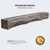 Rickhouse Weathered Grey 5' Mantel Shelf Kit