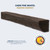 Cabin Pine Roasted Chestnut 5' Mantel Shelf Kit