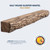 Half-Round Sleeper Pale Honey 5' Mantel Shelf Kit