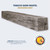 Tobacco Barn Weathered Grey 5' Mantel Shelf Kit
