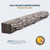 Half-Round Sleeper Weathered Grey 6' Mantel Shelf Kit