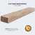 Flat Sawn Beam Pale Honey 6’ Mantel Shelf Kit