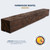 Farmhouse 6' Maduro Mantel Shelf Kit