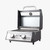 Stainless Steel Tabletop Propane Gas Grill