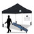 Ares 10x10 White Frame Instant Pop Up Tent w/ BLACK Cover + Stakes + Weight Bags