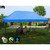 ATHENA 10X20 BLACK FRAME Instant Pop Up Tent w/ BLUE Cover