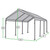 HERCULES 10X20 Canopy w/ SILVER Cover