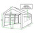 HERCULES 10X20 Enclosed Canopy Snow Load