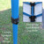 ATHENA 10X10 BLUE FRAME Instant Pop Up Tent w/ WHITE Cover