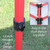 ATHENA 10X10 RED FRAME Instant Pop Up Tent w/ BLACK Cover