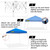 10X10 SLANTLEG Instant Pop Up Tent w/ BLUE