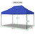 TUFF TENT BLACK Frame 10X15 Instant Pop Up Tent w/ BLUE Cover