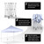 TUFF TENT WHITE Frame 10X20 Instant Pop Up Tent w/ BLUE Cover