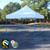 TUFF TENT BLUE Frame 10X10 Instant Pop Up Tent w/ WHITE Cover