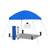Easy Shut 8ft x 8ft Instant Pop up Canopy - With Accessories -  White