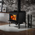 Black Cast Iron Traditional Legs with Ash Drawer - OA10226