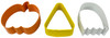 Wilton Pumpkin, Ghost, and Candy 3 Piece Cookie Cutter Set, 2308-7566
