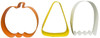 Wilton Pumpkin, Ghost, and Candy 3 Piece Cookie Cutter Set, 2308-7566