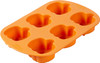 Wilton Silicone Bakeware, 6 Cavity Jack-O-Lantern Mold, 2105-0-0846