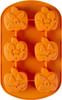 Wilton Silicone Bakeware, 6 Cavity Jack-O-Lantern Mold, 2105-0-0846