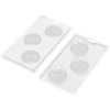 Wilton 3 Cavity, Pumpkin Cocoa Bomb Candy Mold, 2 Count, 2115-0-0237