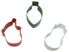 Wilton Snowman, Lightbulb, and Santa, 3 Piece Cookie Cutter Set, 2308-0-0361