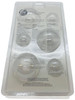 Wilton 6 Cavity, Hot Cocoa Bomb Candy Mold, 2 Count, 2115-0-0241