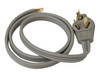 Electrical Dryer 4' Power Cord, 30 Amp, 3 Prong Wire 10 AWG, 125/250V, SDC3-30-4