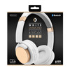 Sentry White Diamond, Rechargeable, Gold Headphones with In-Line Mic, BT502G