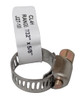 Stainless Steel Hose Clamp, 7/32" x 5/8", 1/4" Screw Head, J27-100, CL4H