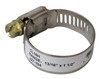 Stainless Steel Hose Clamp, 13/16" x 1-1/2", 5/16" Screw Head, J27-104, CL16H