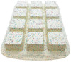 Trudeau Confetti Structure Silicone, 12-Cavity Brownie Mold, 05120125
