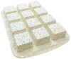 Trudeau Confetti Structure Silicone, 12-Cavity Brownie Mold, 05120125