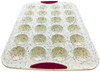 Trudeau Confetti Structure Silicone, 24-Cavity Mini Muffin Mold, 05118554