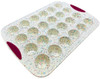 Trudeau Confetti Structure Silicone, 24-Cavity Mini Muffin Mold, 05118554